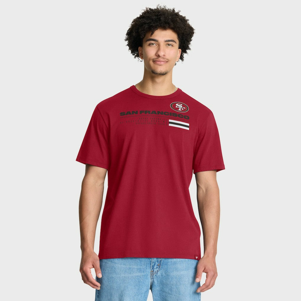 San Francisco 49ers Chop Block Legacy T-Shirt - Scarlet T-shirts