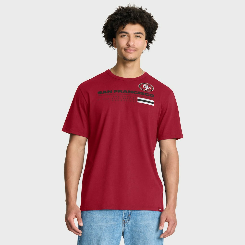 San Francisco 49ers Chop Block Legacy T-Shirt - Scarlet T-shirts