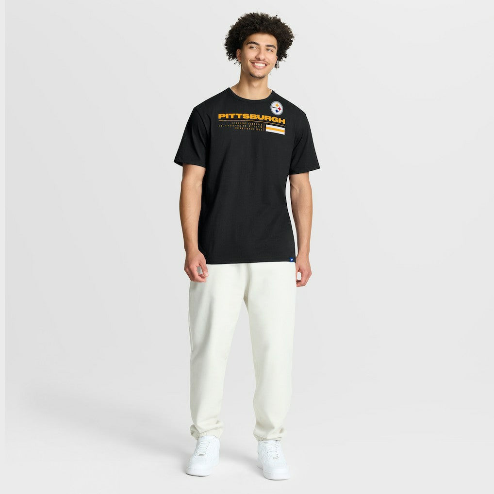 Pittsburgh Steelers Chop Block Legacy T-Shirt - Black T-shirts