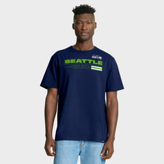Seattle Seahawks Chop Block Legacy T-Shirt - College Navy T-shirts