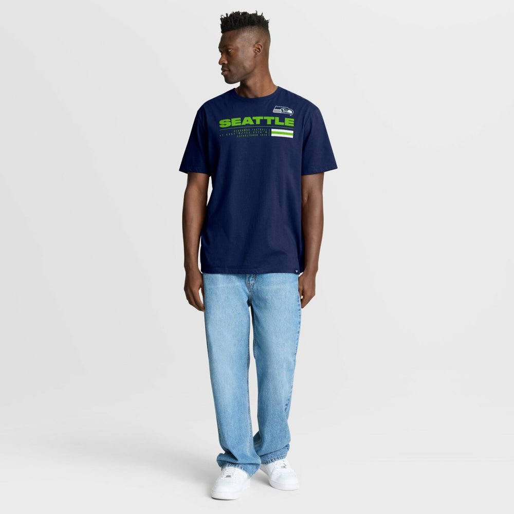 Seattle Seahawks Chop Block Legacy T-Shirt - College Navy T-shirts