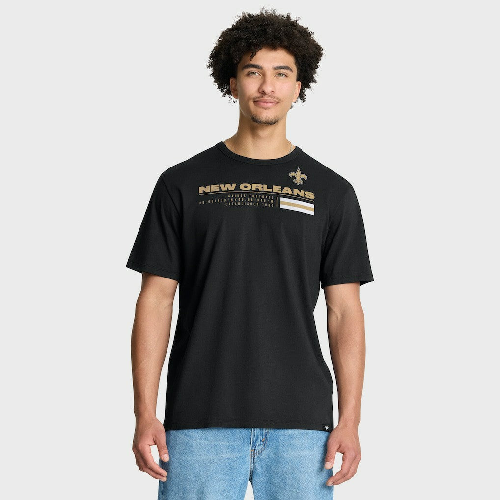 New Orleans Saints Chop Block Legacy T-Shirt - Black T-shirts