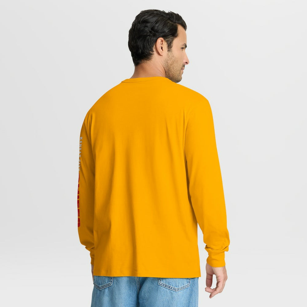 Kansas City Chiefs Clock Management Legacy Long Sleeve T-Shirt - Gold T-shirts