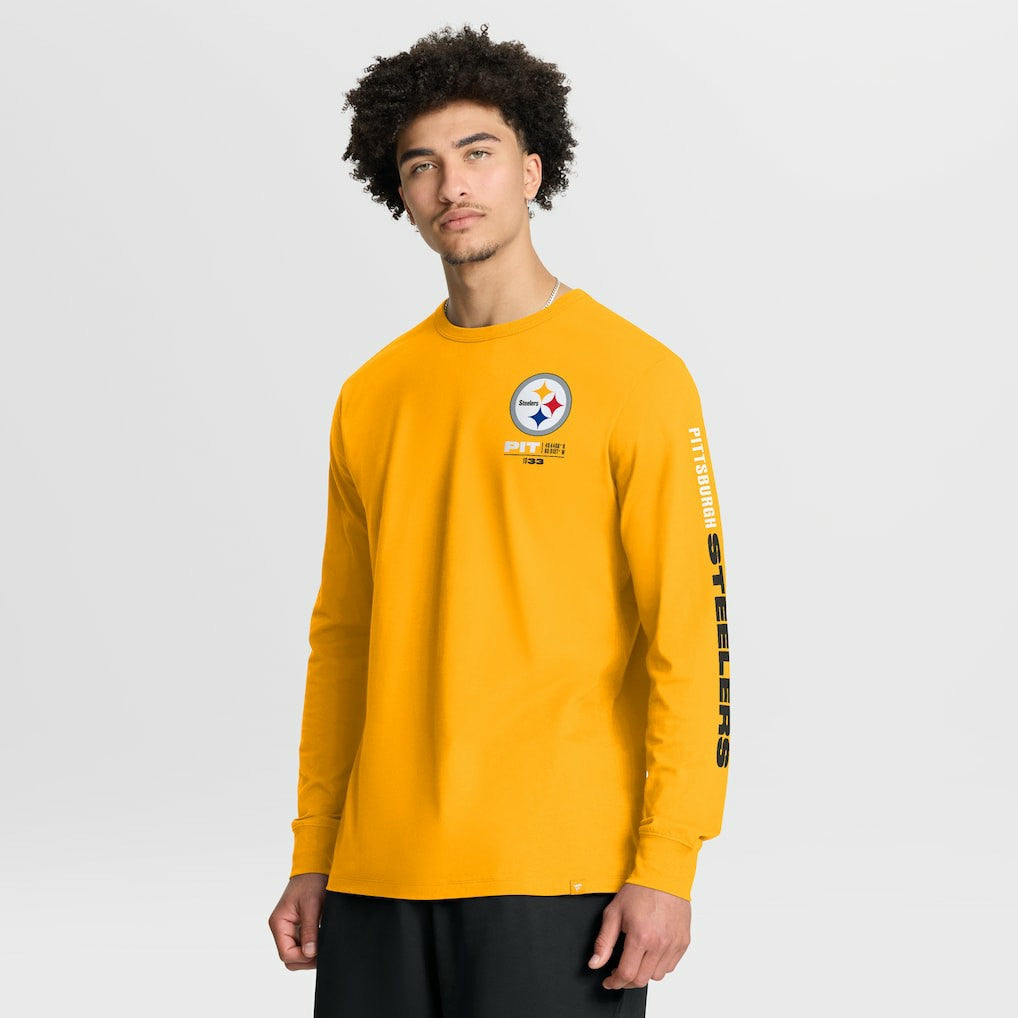 Pittsburgh Steelers Clock Management Legacy Long Sleeve T-Shirt - Gold T-shirts