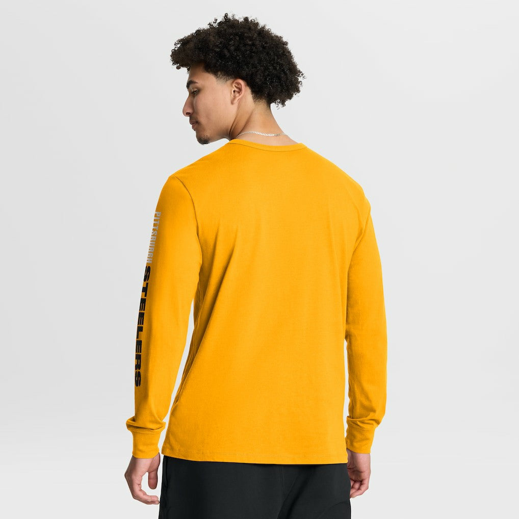 Pittsburgh Steelers Clock Management Legacy Long Sleeve T-Shirt - Gold T-shirts