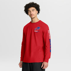 Buffalo Bills Clock Management Legacy Long Sleeve T-Shirt - Red T-shirts