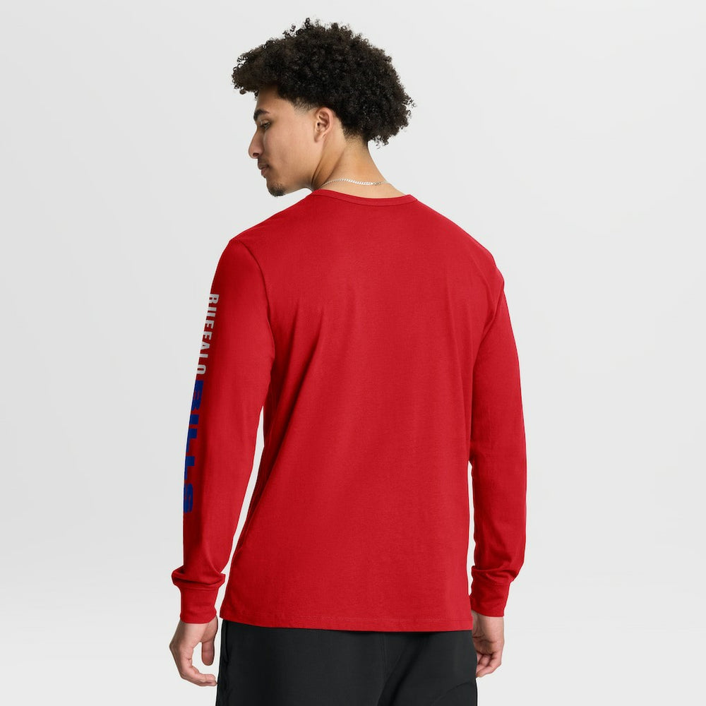 Buffalo Bills Clock Management Legacy Long Sleeve T-Shirt - Red T-shirts