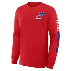 Buffalo Bills Clock Management Legacy Long Sleeve T-Shirt - Red T-shirts
