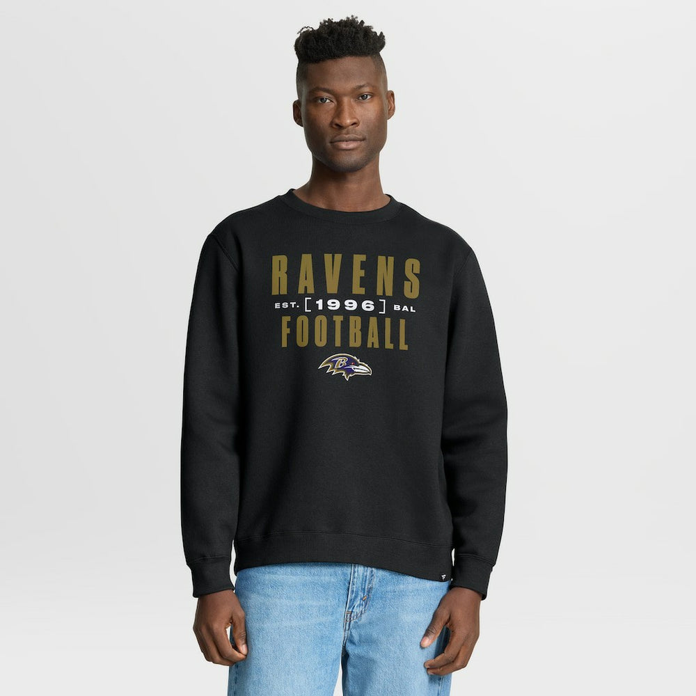 Baltimore Ravens Powerful Throw Legacy Pullover Sweatshirt - Black Pullover