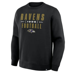 Baltimore Ravens Powerful Throw Legacy Pullover Sweatshirt - Black Pullover