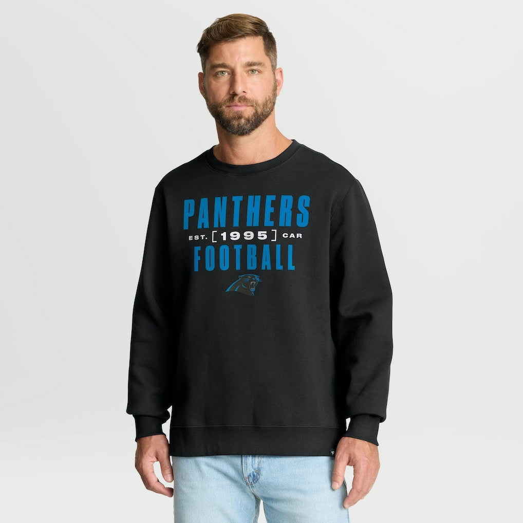 Carolina Panthers Powerful Throw Legacy Pullover Sweatshirt - Black Pullover