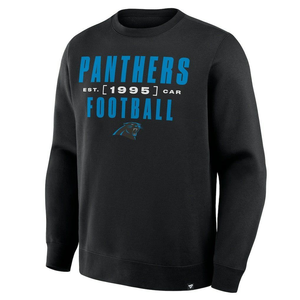 Carolina Panthers Powerful Throw Legacy Pullover Sweatshirt - Black Pullover