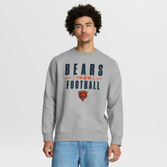 Chicago Bears Powerful Throw Legacy Pullover Sweatshirt - Heather Gray Pullover