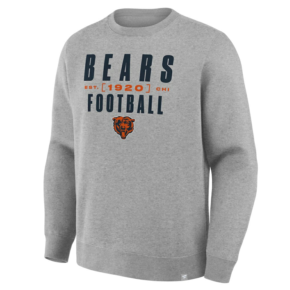 Chicago Bears Powerful Throw Legacy Pullover Sweatshirt - Heather Gray Pullover