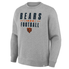 Chicago Bears Powerful Throw Legacy Pullover Sweatshirt - Heather Gray Pullover