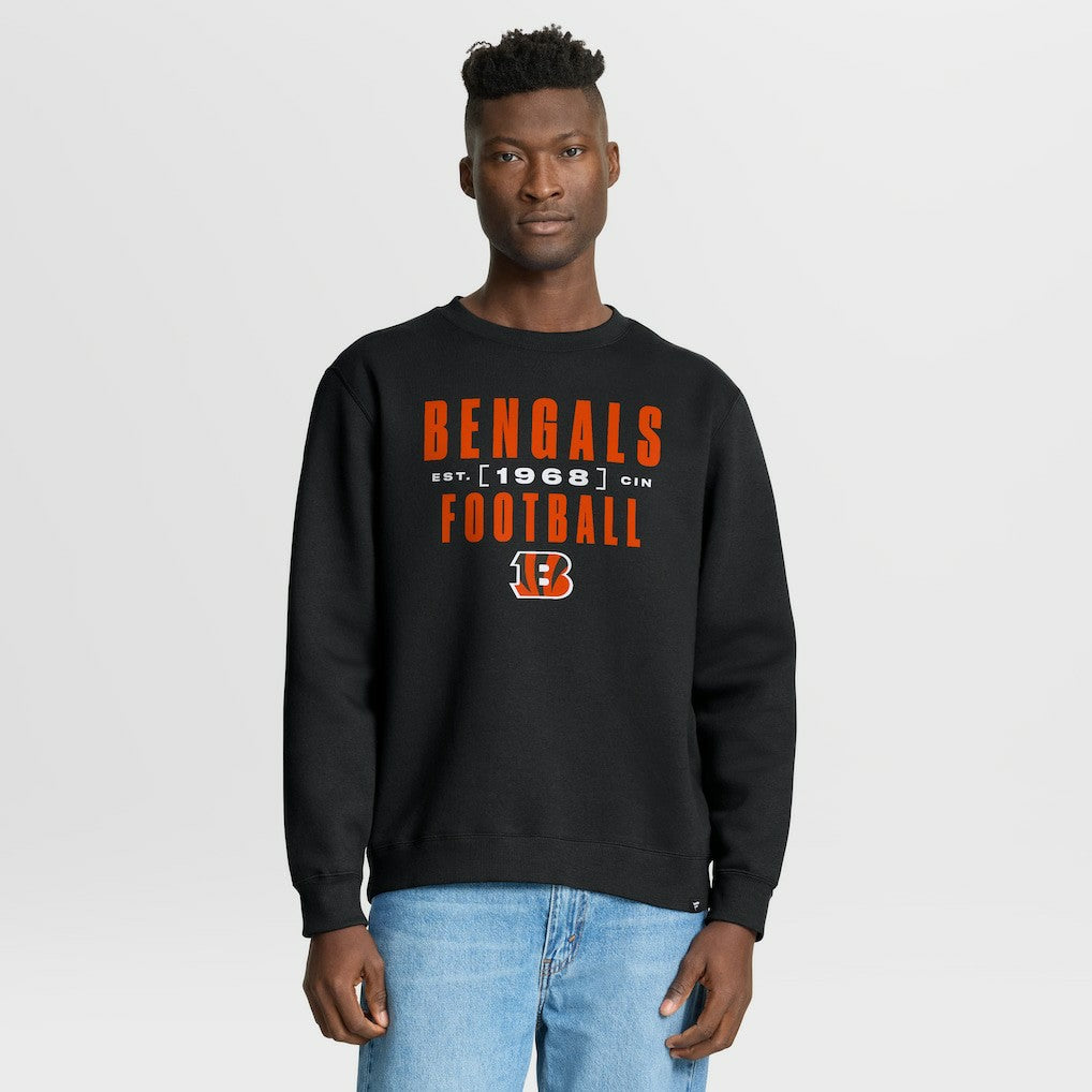 Cincinnati Bengals Powerful Throw Legacy Pullover Sweatshirt - Black Pullover