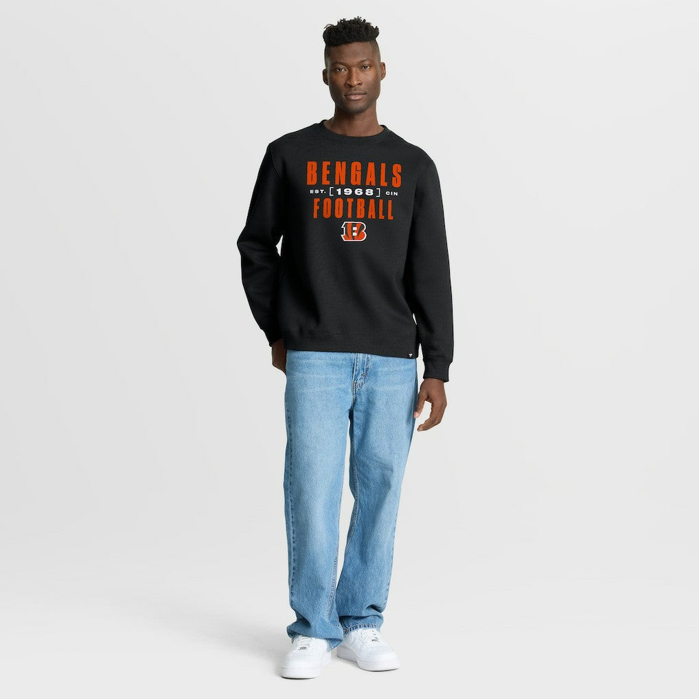 Cincinnati Bengals Powerful Throw Legacy Pullover Sweatshirt - Black Pullover