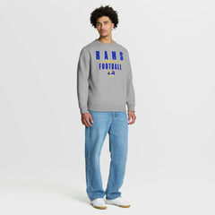 Los Angeles Rams Powerful Throw Legacy Pullover Sweatshirt - Heather Gray Pullover