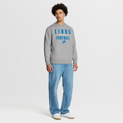 Detroit Lions Powerful Throw Legacy Pullover Sweatshirt - Heather Gray Pullover