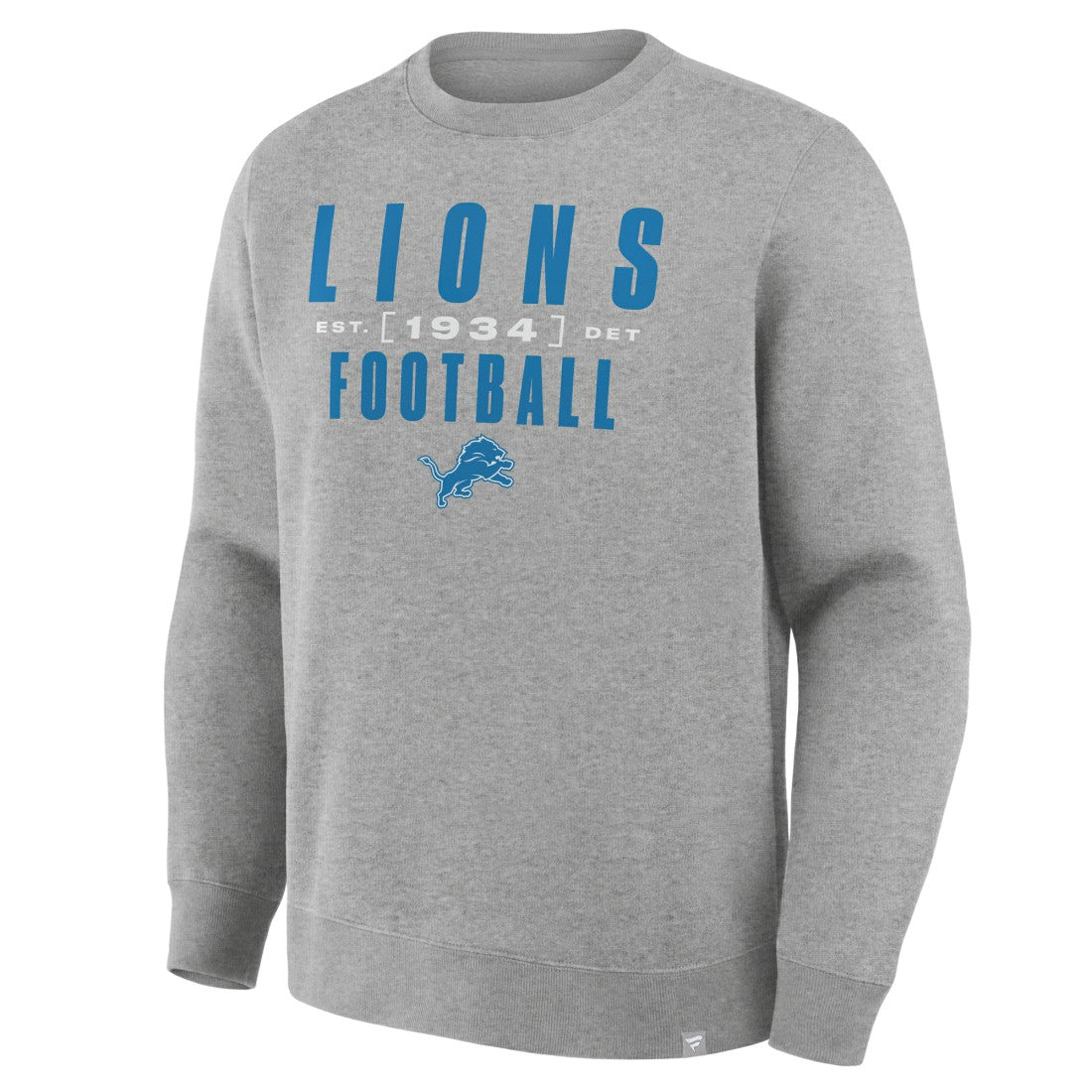 Detroit Lions Powerful Throw Legacy Pullover Sweatshirt - Heather Gray Pullover