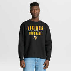 Minnesota Vikings Powerful Throw Legacy Pullover Sweatshirt - Black Pullover