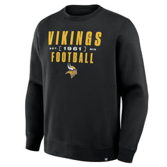 Minnesota Vikings Powerful Throw Legacy Pullover Sweatshirt - Black Pullover