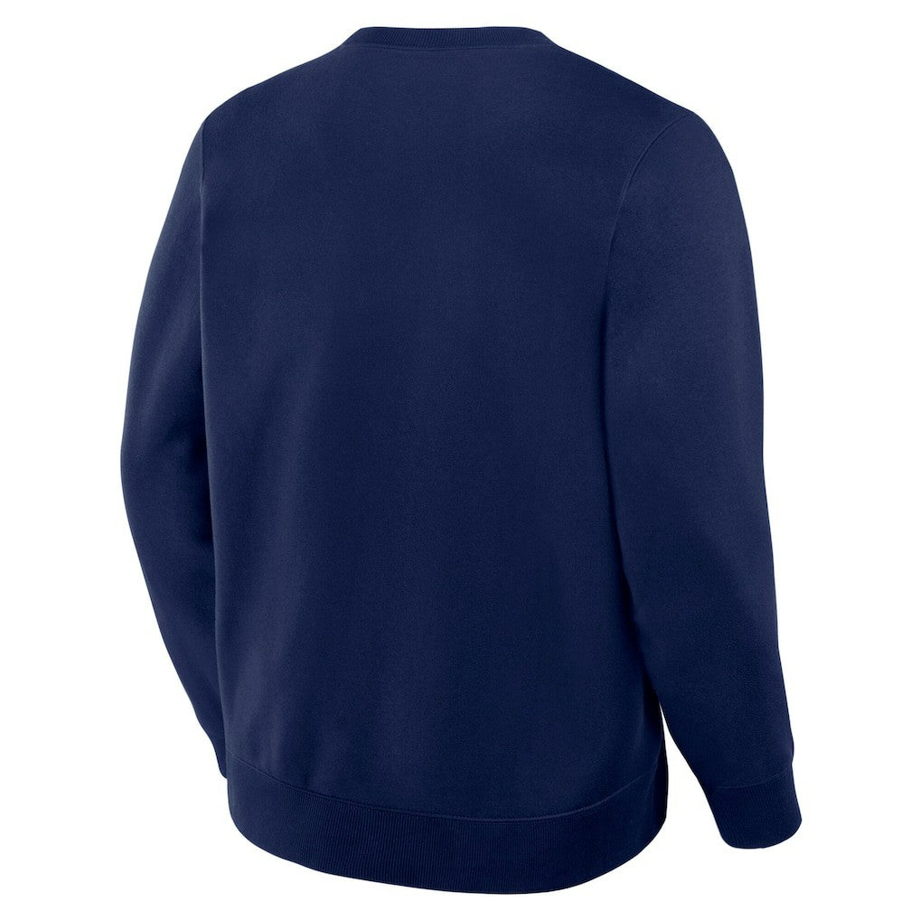 New England Patriots Powerful Throw Legacy Pullover Sweatshirt - Navy Pullover