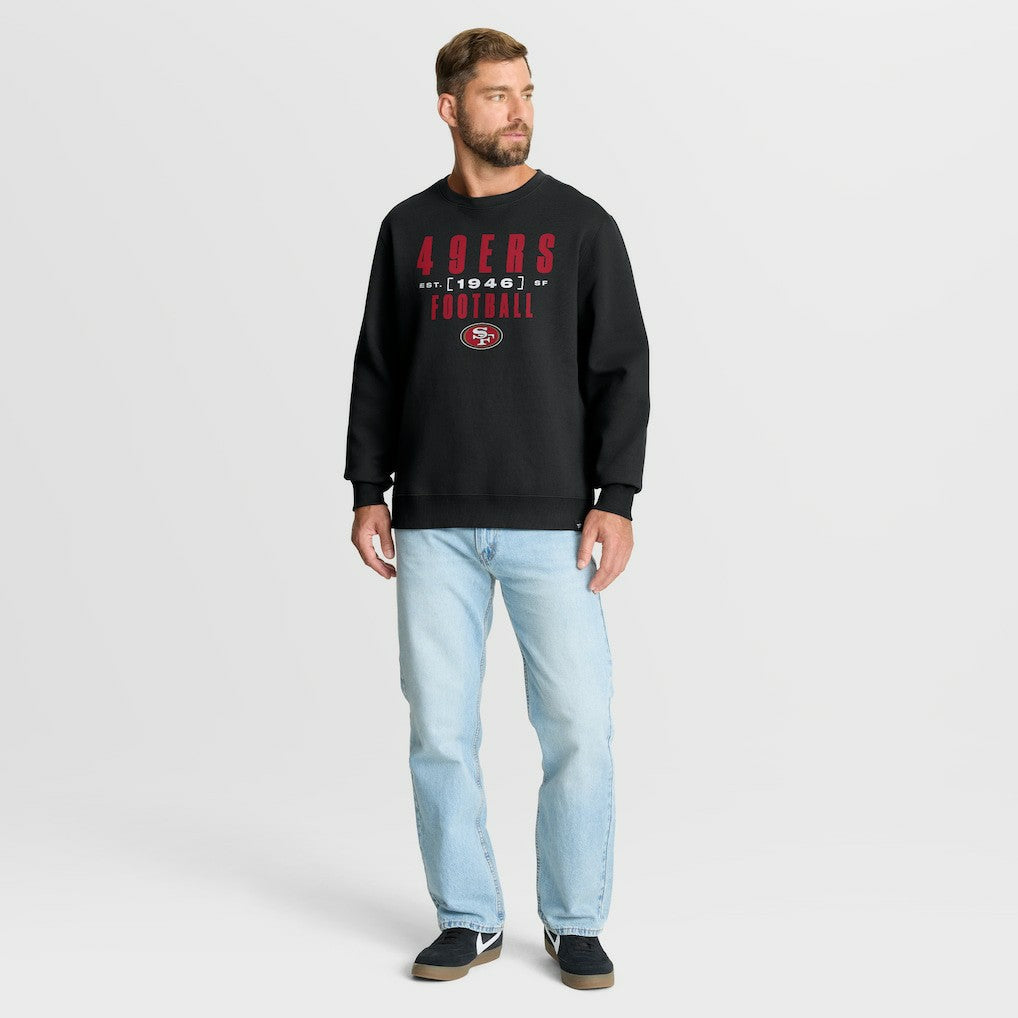 San Francisco 49ers Powerful Throw Legacy Pullover Sweatshirt - Black Pullover