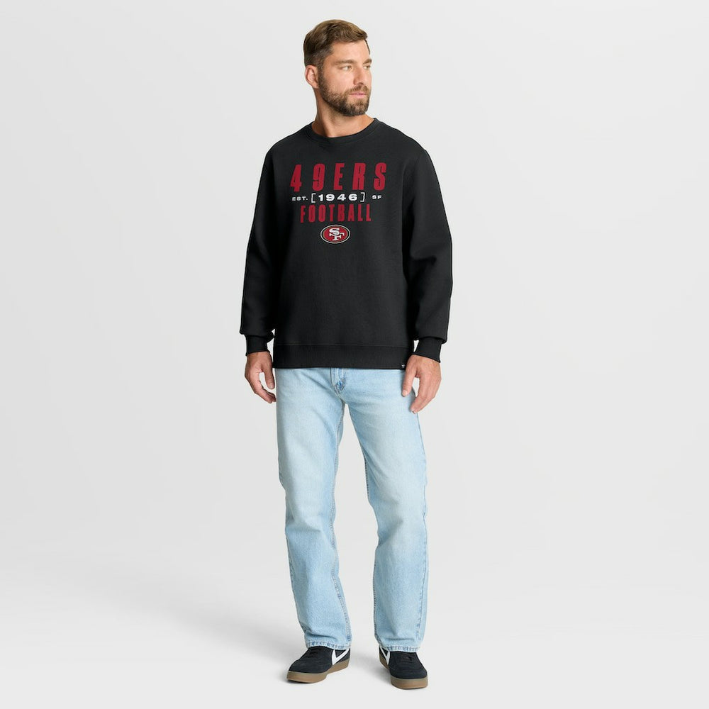 San Francisco 49ers Powerful Throw Legacy Pullover Sweatshirt - Black Pullover
