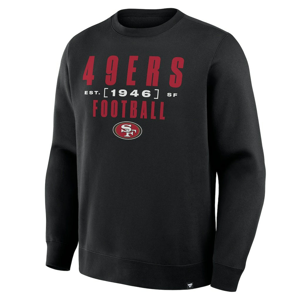 San Francisco 49ers Powerful Throw Legacy Pullover Sweatshirt - Black Pullover