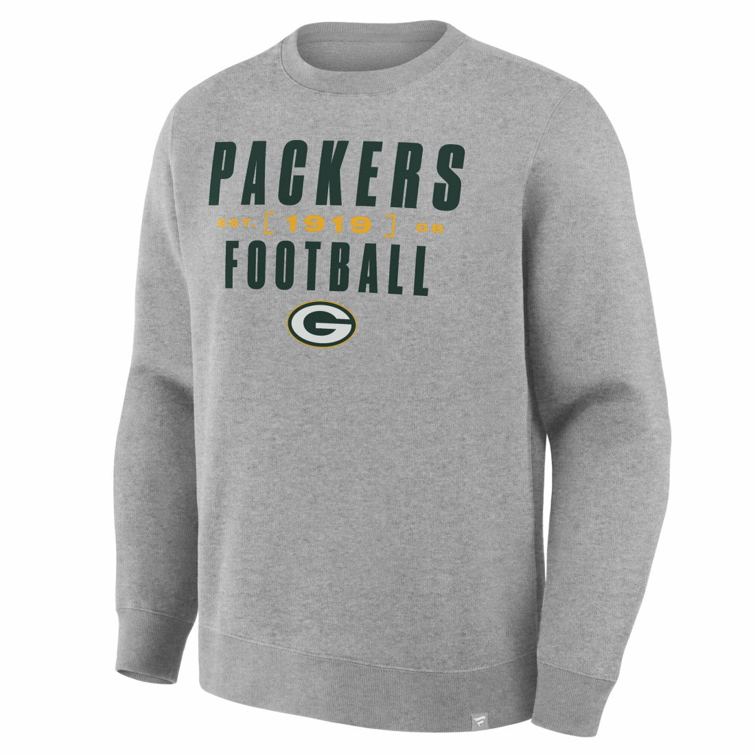Green Bay Packers Powerful Throw Legacy Pullover Sweatshirt - Heather Gray Pullover