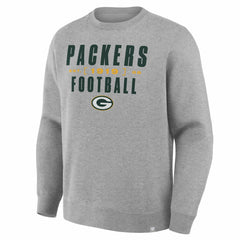 Green Bay Packers Powerful Throw Legacy Pullover Sweatshirt - Heather Gray Pullover
