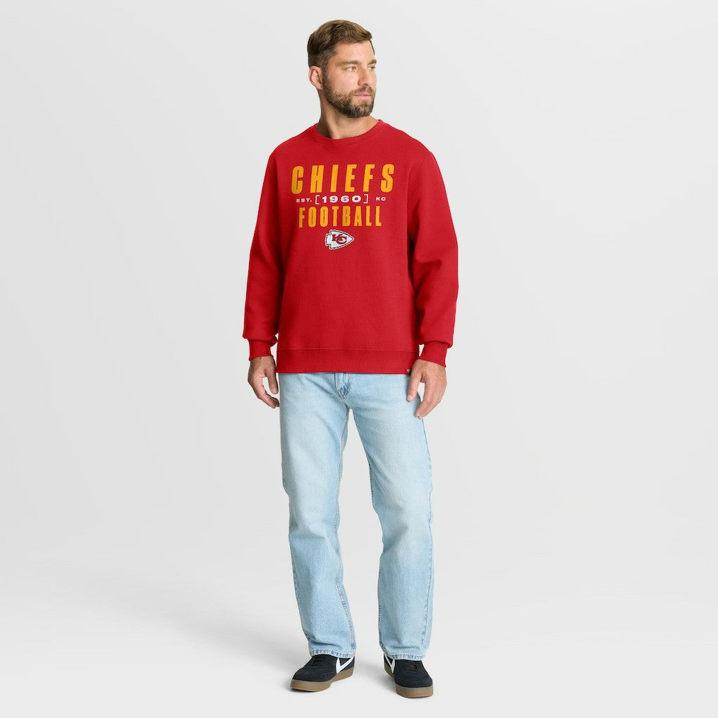 Kansas City Chiefs Powerful Throw Legacy Pullover Sweatshirt - Red Pullover