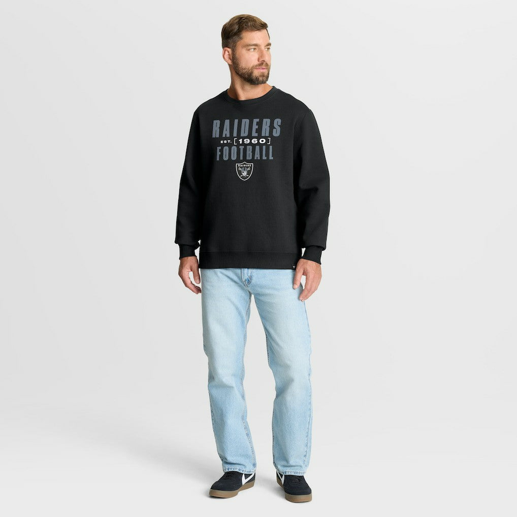 Las Vegas Raiders Powerful Throw Legacy Pullover Sweatshirt - Black Pullover