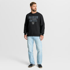 Las Vegas Raiders Powerful Throw Legacy Pullover Sweatshirt - Black Pullover