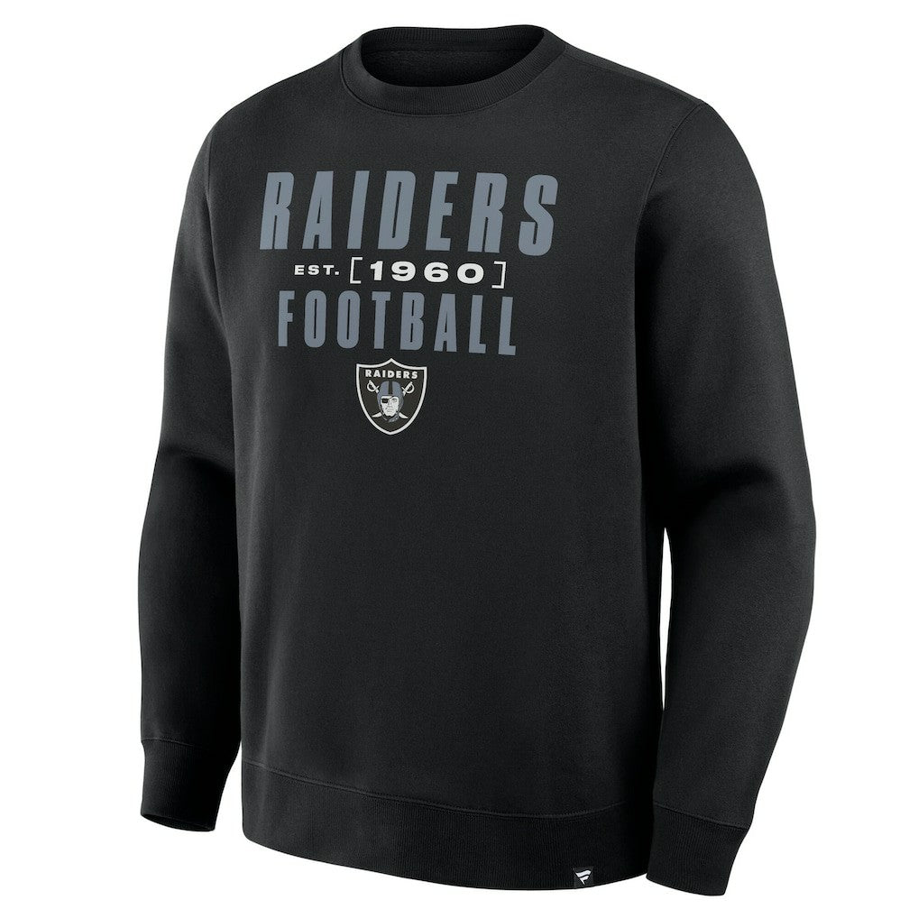Las Vegas Raiders Powerful Throw Legacy Pullover Sweatshirt - Black Pullover