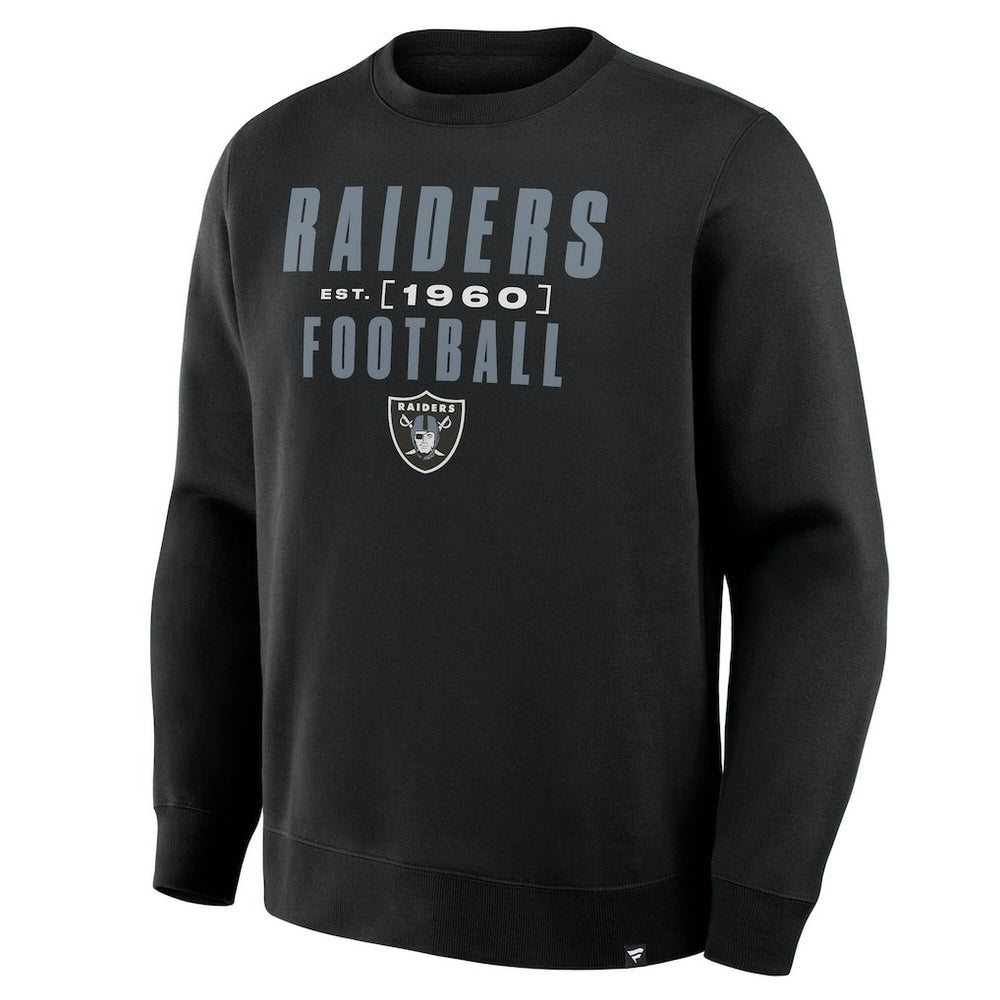 Las Vegas Raiders Powerful Throw Legacy Pullover Sweatshirt - Black Pullover