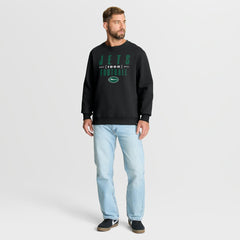 New York Jets Powerful Throw Legacy Pullover Sweatshirt - Black Pullover