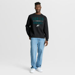 Philadelphia Eagles Powerful Throw Legacy Pullover Sweatshirt - Black Pullover