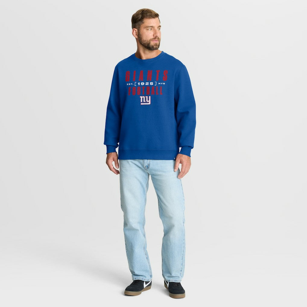 New York Giants Powerful Throw Legacy Pullover Sweatshirt - Royal Pullover