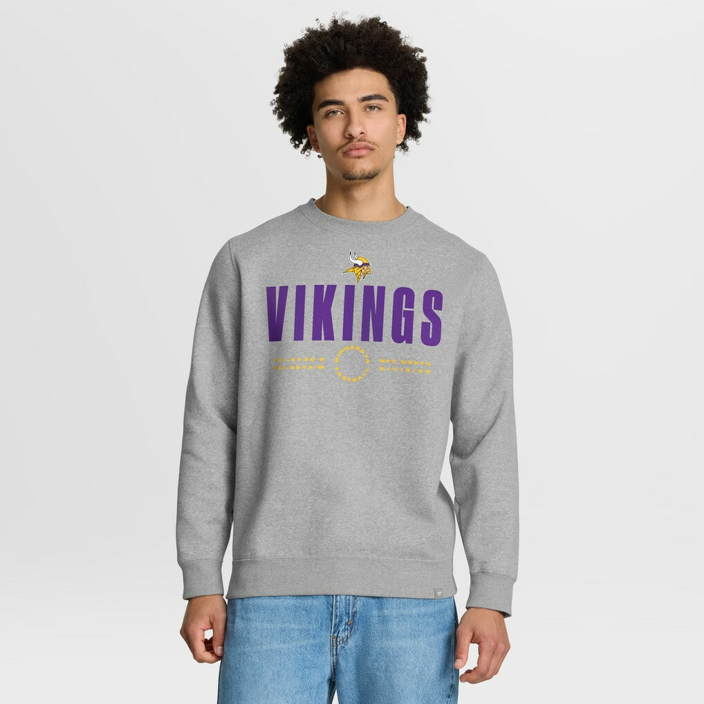 Minnesota Vikings Direct Handoff Legacy Pullover Sweatshirt - Heather Gray Pullover
