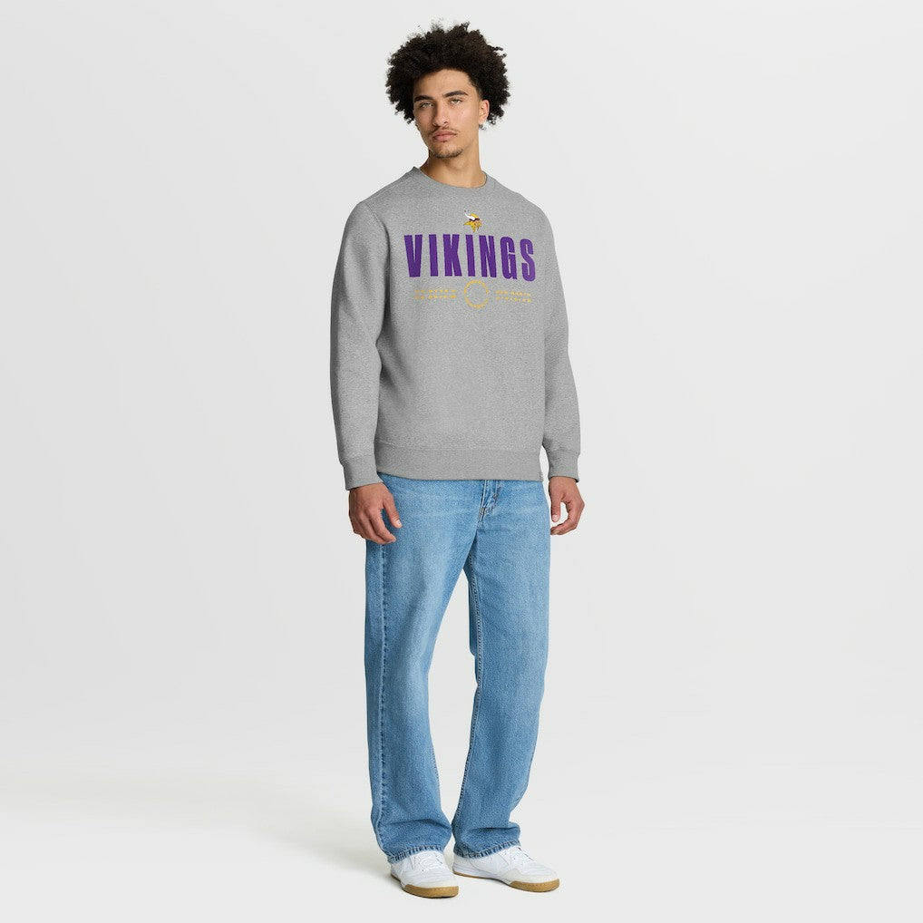 Minnesota Vikings Direct Handoff Legacy Pullover Sweatshirt - Heather Gray Pullover