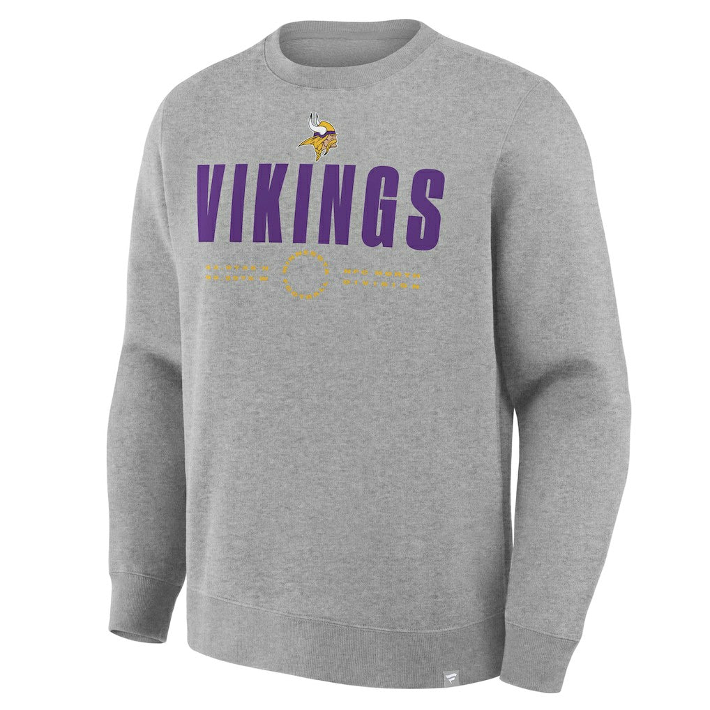 Minnesota Vikings Direct Handoff Legacy Pullover Sweatshirt - Heather Gray Pullover