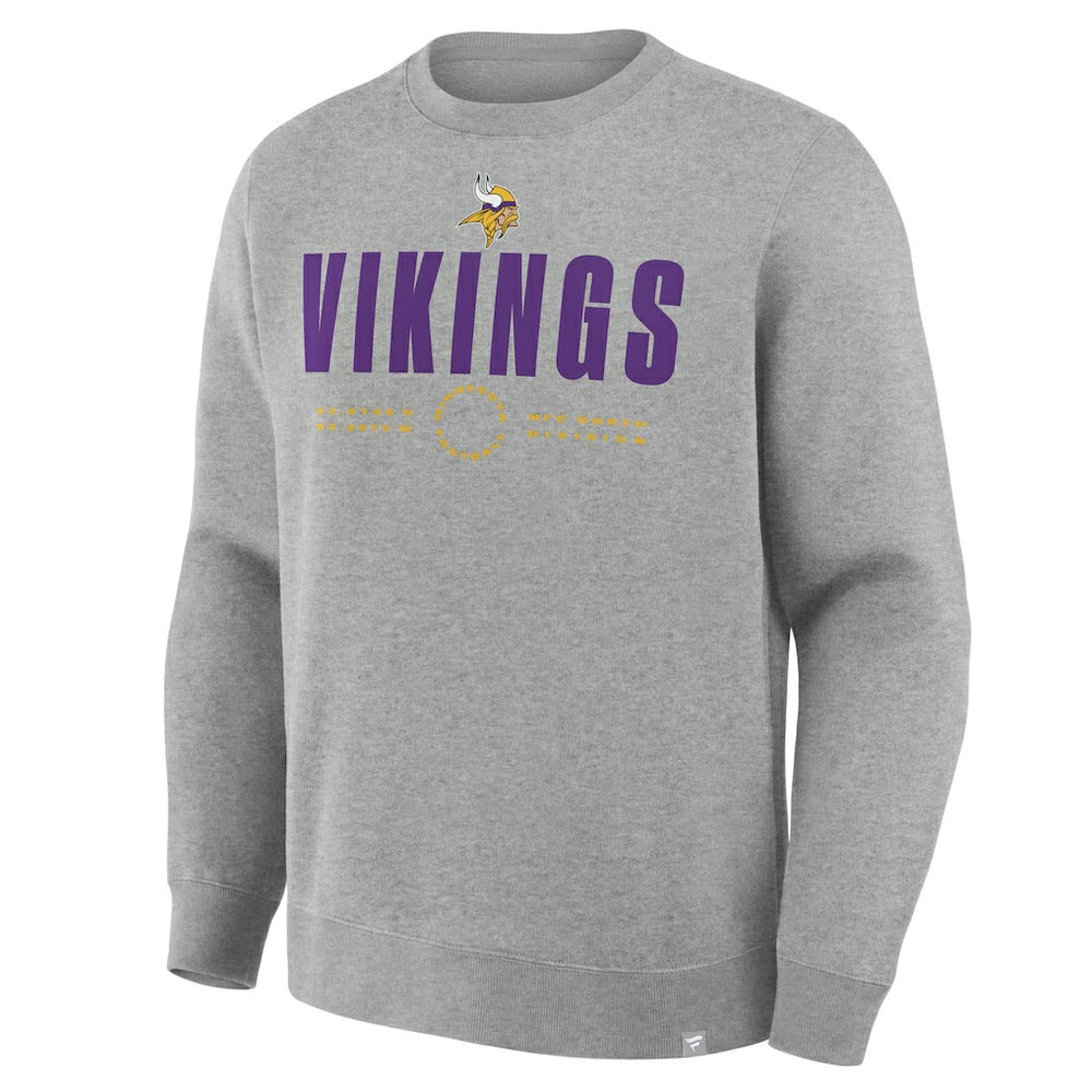 Minnesota Vikings Direct Handoff Legacy Pullover Sweatshirt - Heather Gray Pullover