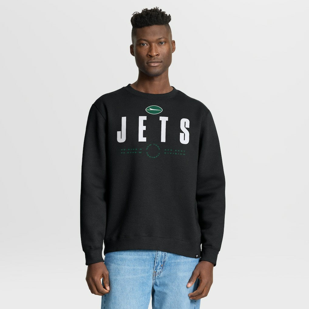 New York Jets Direct Handoff Legacy Pullover Sweatshirt - Black Pullover