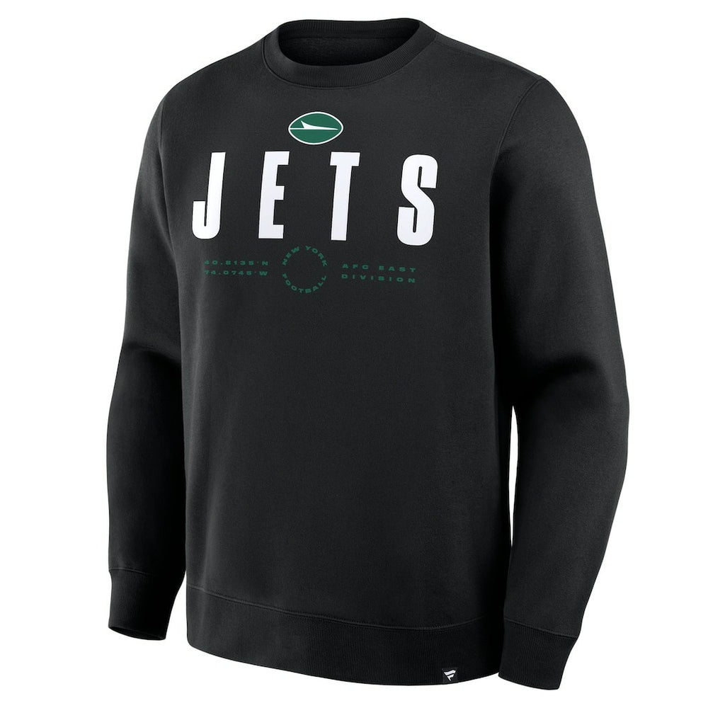 New York Jets Direct Handoff Legacy Pullover Sweatshirt - Black Pullover
