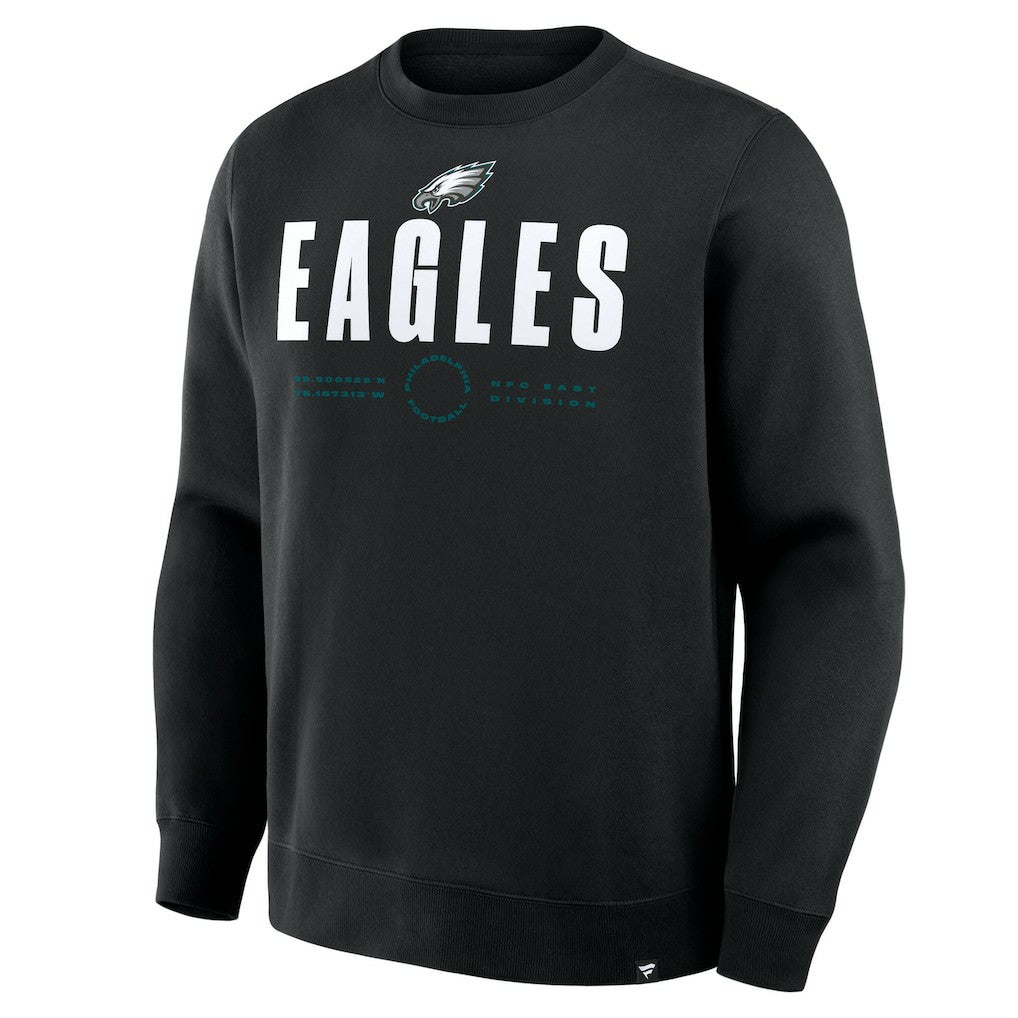 Philadelphia Eagles Direct Handoff Legacy Pullover Sweatshirt - Black Pullover