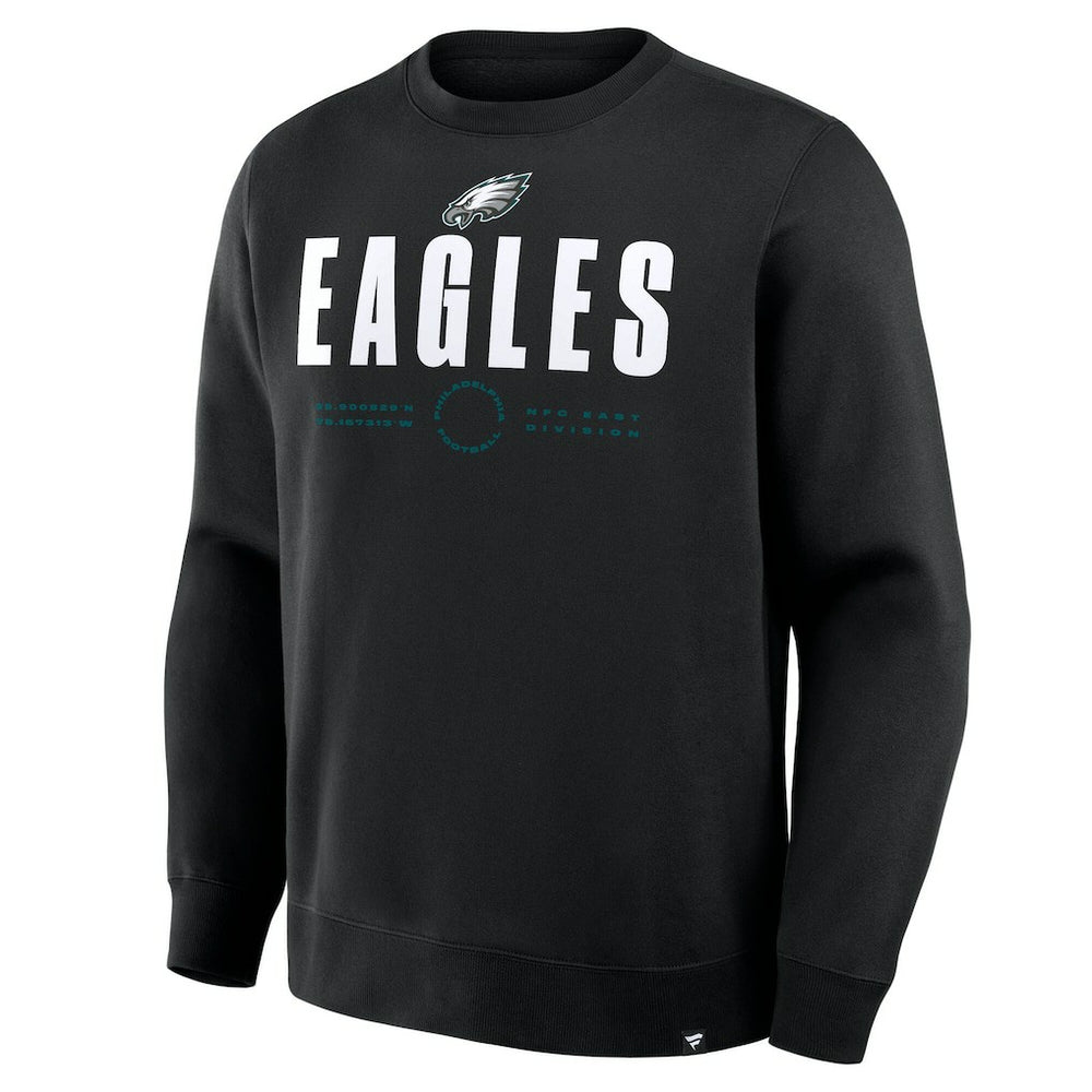 Philadelphia Eagles Direct Handoff Legacy Pullover Sweatshirt - Black Pullover