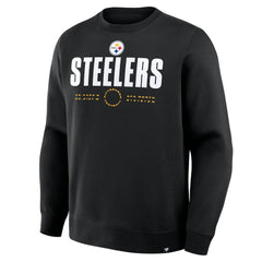 Pittsburgh Steelers Direct Handoff Legacy Pullover Sweatshirt - Black Pullover