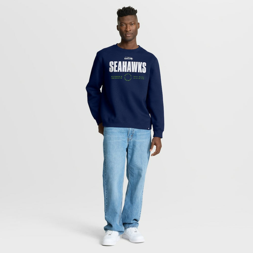 Seattle Seahawks Direct Handoff Legacy Pullover Sweatshirt - College Navy Pullover